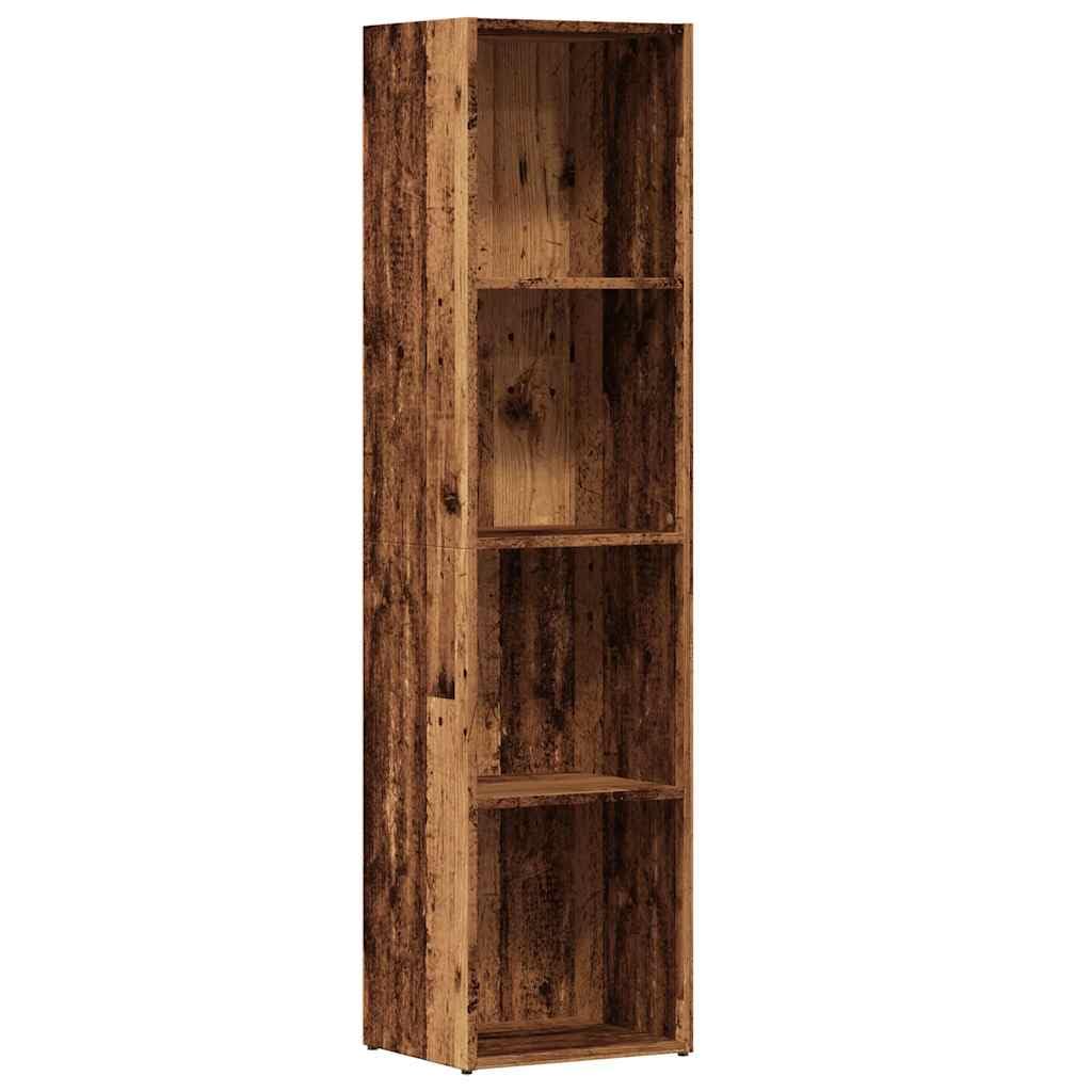 Amazon.co.jp: ヴィンテージ木製本棚 36 x 30 x 114 cm エンジニアード